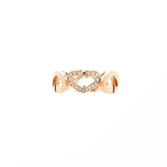 Cartier Jewelry Cartier C Heart De Cartier Ring 8k Rose Gold And Diamonds Poshmark